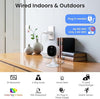 Outdoor Security Camera - 2K CCTV Camera Systems IP65 Waterproof, Home/House WiFi Indoor for Pet Dog Baby, Human Detection, 24/7 Storage Colour Night Vision Smart Siren Work with Alexa C1