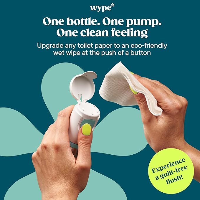 Wype | Refill | Toilet Roll Gel | Flushable Wet Wipe Alternative | Holiday Essentials | 2 x 100ml | 2 Pack