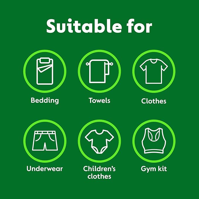 Dettol Laundry Sanitiser, Antibacterial, Fresh Cotton, 6L (1.5L x 4pck) 12hr Freshness, Hygienically Clean, Removes Odour, Kills 99.9 Percent of Bacteria
