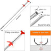 Drain Snake Toilet Unblocker Tool - 3M Sink Drain Plumbing Unblocker Wire, 50CM Drain Snake, 60CM Toilet Auger Hair Clog Remover with Claw, 70CM Sink Cleaning Brush, 6PCS (Orange)