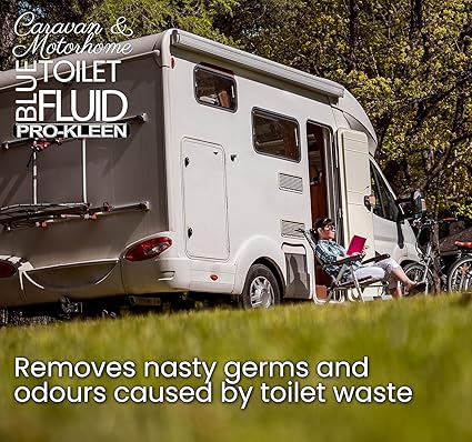 Pro-Kleen Caravan Toilet Chemical Blue 2L and Pink 2L Rinse Fluid Solution Cleaner for Caravan and Motorhomes - Eco-Friendly, Formaldehyde Free - Upto 20 Treatments Each