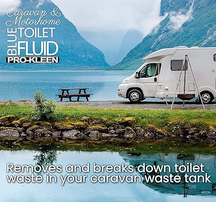 Pro-Kleen Caravan Toilet Chemical Blue 2L and Pink 2L Rinse Fluid Solution Cleaner for Caravan and Motorhomes - Eco-Friendly, Formaldehyde Free - Upto 20 Treatments Each