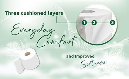 Phoenix Toilet Rolls – 60 Pack | 3 Ply Aloe Vera Scented Toilet Paper | Bulk Buy, Soft, Quilted, Sustainably Sourced, Eco- Friendly Luxury Bathroom Tissue