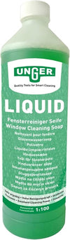 UNGER Window Cleaning Kit PRO Set - Power Washer Sleeve, ErgoTec Squeegee, Bucket 12L, Liquid Glass Cleaner 1L, Safety Glass Scraper, Microfibre Cloth - Professional Window Cleaner Equipment