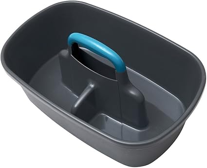 JVL 20-410A Car and Bike Care Cleaning Range Storage Caddy with Handle, Teal and Grey, 19 x 40 x 26cm
