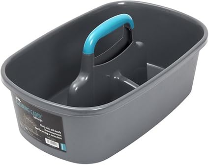 JVL 20-410A Car and Bike Care Cleaning Range Storage Caddy with Handle, Teal and Grey, 19 x 40 x 26cm