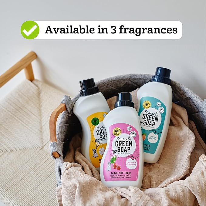 Marcel's Green Soap - Fabric Conditioner Patchouli & Cranberry - Fabric Softener - 100% Vegan - Refillable - Laundry - 750ml