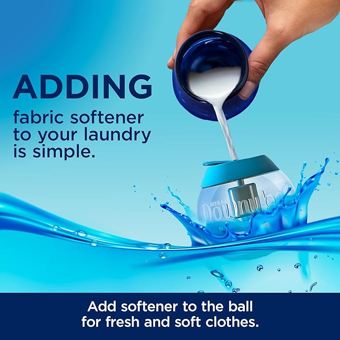 Downy Ball, Fabic Softener Dispenser (Pack of 3),Blue,22.86 x 22.86 x 7.62 cm; 226.8 Grams