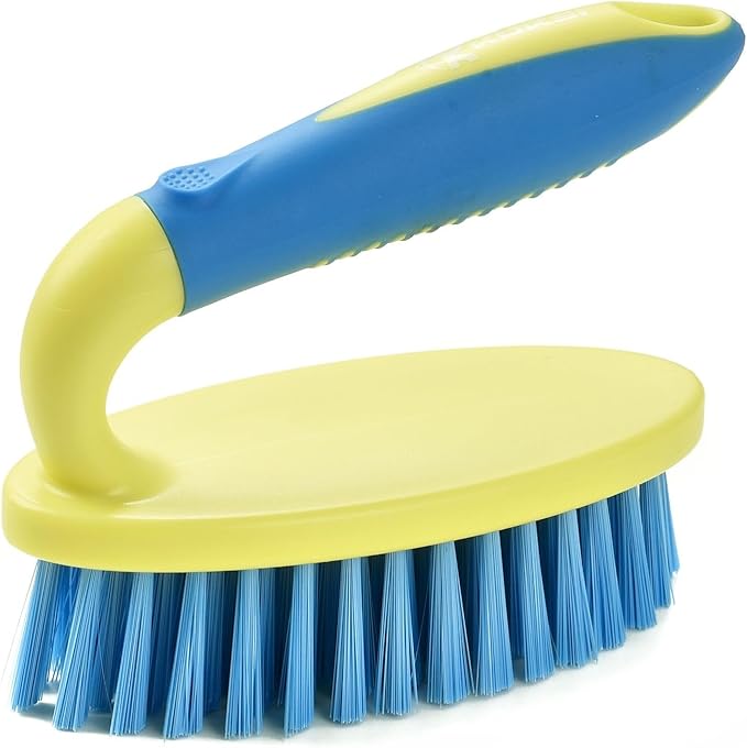 KOKSI Cleaning Brush for Bathroom Kitchen Bathtube Toilet All Purpose Sponge Brush with Ergonomic Handle (4, 4, count)