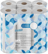 Presto! Toilet Roll, 3-ply Quilted, Velvety Soft, Unscented, 18 Rolls (1 Pack of 18), 200 Sheets per Roll, 3600 Count, FSC Certified