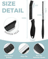 SXhyf Cleaning Brush - Hard Bristle Crevice Cleaning Brush, Multifunctional Gap Cleaning Scrub Brush, Cleaning Tools for Household Use, Home, Kitchen, Bathroom, Window, Vehicle (Green Handles)
