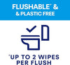 Andrex Ultimate Fresh Washlets, 4-Pack - Gentle, Biodegradable, Flushable Toilet Wipes for Everyday Hygiene