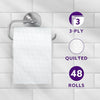 Toilet Roll, 3-ply Quilted, Velvety Soft, 45 Rolls (5 Packs of 9), 200 Sheets per Roll, FSC Certified