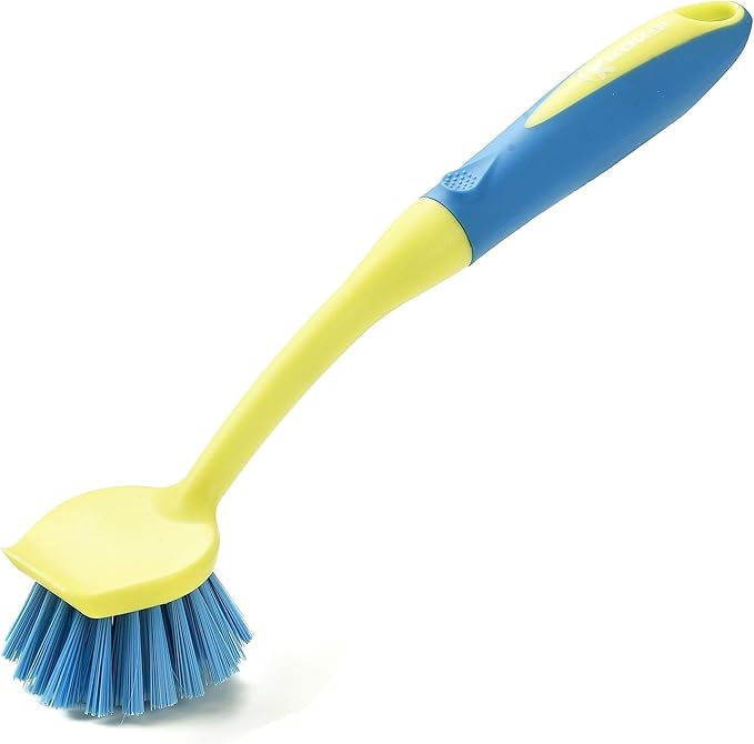 KOKSI Cleaning Brush for Bathroom Kitchen Bathtube Toilet All Purpose Sponge Brush with Ergonomic Handle (4, 4, count)