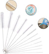 Vicloon Bottle Brush, 12 Pcs Long Bottle Cleaning Brushes, Tube Brush, Kettle Spout Brush, Straw Brush, Nylon Bottle Pipe Cleaner Set for Baby Bottle Tube Pipe Flask Straws Cleaning (White)