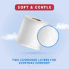 Toilet Roll, 2-Ply Embossed, Soft and Gentle, 18 Rolls (Pack of 1), 200 Sheets per Roll, FSC