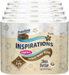 Freedom Inspirations Luxury 3Ply Toilet Roll - 45 Quilted Shea Butter Triple Soft and Scented Hygiene Bulk White Toilet Tissue and Loo Rolls
