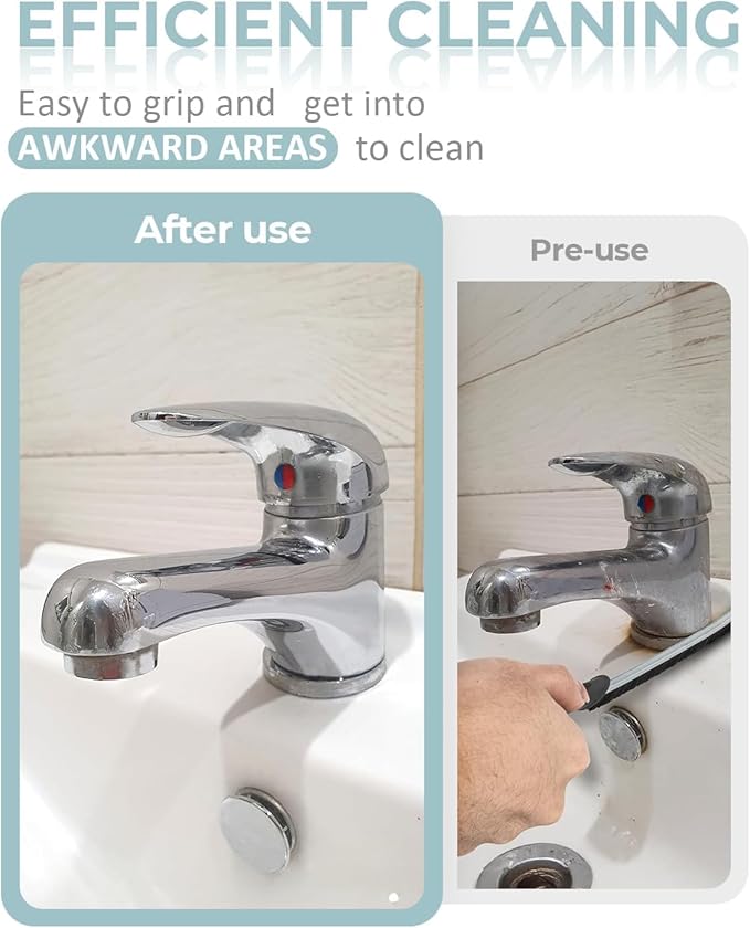 SXhyf Cleaning Brush - Hard Bristle Crevice Cleaning Brush UK, Multifunctional Gap Cleaning Scrub Brush, Grout Brush, Cleaning Products for Household Use, Home, Kitchen, Bathroom, Window, Vehicle