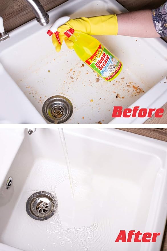 Elbow Grease All Purpose Degreaser Spray – Extra Large (1 Litre) | Removes Grease & Oil from Kitchen & Bathroom Surfaces, Outdoor, Vehicles & Fabrics (Pack of 2)