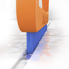 Fuginator tile joint brush orange/blue - innovative grout brush for cleaning joints in bathroom, kitchen & household removes mould superficially