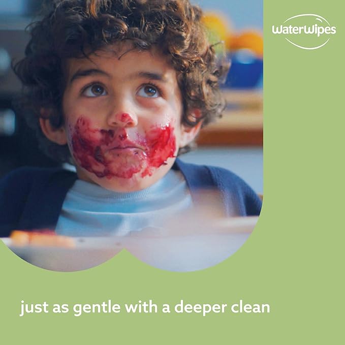 WaterWipes Sensitive+ Baby & Toddler Wipes, 720 Count (12 Packs), 3-In-1 Cleans, Cares, Protects, 99.9% Water, Textured Clean, Unscented