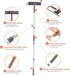 Professional Window Squeegee Cleaner, Equipment Kit Shower Squeegee 158cm Telescopic Window Washing Equipment with Bendable Head,and Aluminium Cleaning Tools for Indoor/Outdoor High Window