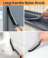 Uoking 8 Pcs Cleaning Tool Set - 3Pcs Crevice Cleaning Brush, Groove Gap Cleaning Brush, 3Pcs Stainless Steel Brass Nylon Brush with 2Pcs Oven Cleaning Tool Non-Scratch for Home Kitchen Cleaning