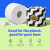 Who Gives A Crap – Premium Bamboo, Twice as Long, Toilet Roll, Box of 24 (3-Ply, 370 Sheets) Luxuriously Soft, Strong, Sustainable, Biodegradable & Plastic-Free