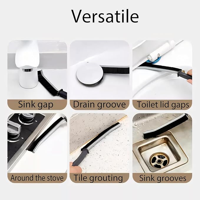 Versatile Cleaning Brush Kit – Heavy-Duty Nylon Bristles, Reusable Drain Snake, Grout & Crevice Cleaner, Aquarium Tools, Flexible Pipe Brush, Sewer Clog Remover, Drain Unblocker Set