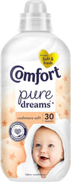 Comfort Pure Dreams Cashmere Soft Fabric Conditioner Dermatologist-Recommended Gentle Next to Sensitive Skin 30 washes (900 ml)