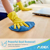 AIDEA Microfibre Cloth Pack of 8, Multifunctional Reusable Cleaning Cloths, Lint Free Streak Free Washable Cloth Duster for House, Kitchen, Car, Motorbike, Windows 30 x 30 cm