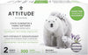 ATTITUDE Reusable Dryer Sheets, Static Eliminator & Fabric Softener, Fragrance-Free Laundry, 300 Loads, 2 Sheets (1 Pack)