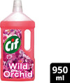 Cif Wild Orchid Floor Cleaner residue-free surface cleaner for linoleum, vinyl and ceramic tiles 950 ml