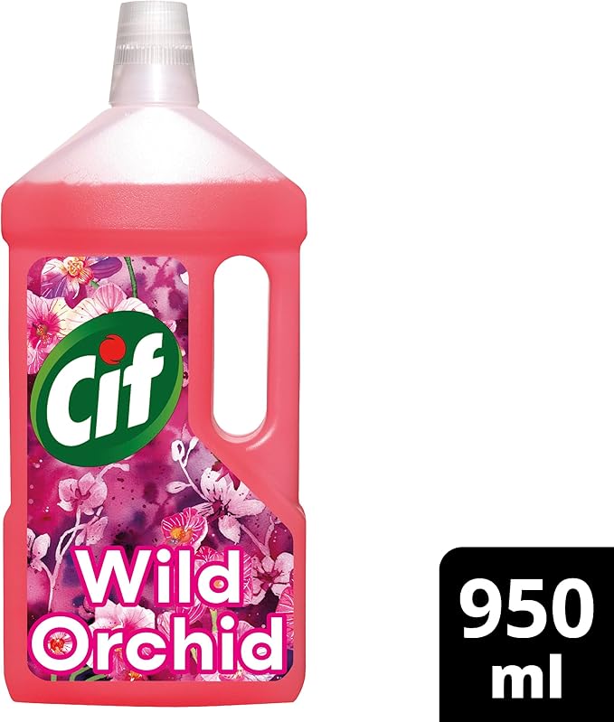 Cif Wild Orchid Floor Cleaner residue-free surface cleaner for linoleum, vinyl and ceramic tiles 950 ml