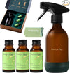 Purdy & Figg | Bathroom Bliss Starter Kit | All-Natural Non-Toxic Bathroom & Shower Cleaner | Streak-Free Surface & Toilet Bowl Cleaner | Limescale & Soap Scum Remover | Lime & Lemongrass Scent