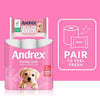 Andrex Fresh and Sensitive Hygiene Wipes, 12 Pack; Flushable Moist Toilet Tissue, Hypoallergenic and Fragrance Free Wet Wipes for Sensitive Skin (Pack of 12), FSC Certified