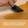 Foam Brushes for Applying Dye, Paint, Stain, Varnish and Oil to Wood. Perfect for Arts, Crafts, Cleaning and More. Four Piece Set.
