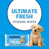 Andrex Ultimate Fresh Washlets, 4-Pack - Gentle, Biodegradable, Flushable Toilet Wipes for Everyday Hygiene