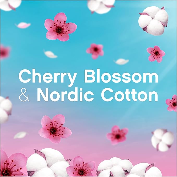 Fairy Outdoorable Fabric Conditioner, Cherry Blossom and Nordic Cotton, 360 Washes (8x45), Ultra Concentrated Formula For Sensitive Skin, Dermatologically Tested