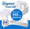 Elegance Feather Soft Toilet Roll - Bulk Buy Pack of 54 Rolls - Ultra Soft, 3-Ply, Recycled, Eco-Friendly, UK Manufactured