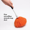 OXO 1373380 Good Grips Microfibre Delicate Duster, Inoxidable, Orange