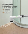 LyriFine Electric Cleaning Brush, Upgraded Full-Body IPX7 Waterproof Electric Spin Scrubber UK, 7 Heads, Long Handle & Dual Speed Electric Brush for Cleaning, Shower Cleaner for Bathroom Floor Tile