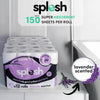 Splesh by Cusheen 3-ply Toilet Roll - Lavender Fragrance (60 Pack) Soft, Quilted Bulk Toilet Rolls, Toilet Tissue and Loo Rolls – Eco-Friendly Toilet Paper Sustainably Crafted in The UK