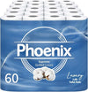 Phoenix Toilet Rolls – 60 Pack | 3 Ply Supreme Unscented Toilet Paper | Bulk Buy, Soft, Quilted, Sustainably Sourced, Eco- Friendly Luxury Bathroom Tissue
