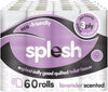 Splesh by Cusheen 3-ply Toilet Roll - Lavender Fragrance (60 Pack) Soft, Quilted Bulk Toilet Rolls, Toilet Tissue and Loo Rolls – Eco-Friendly Toilet Paper Sustainably Crafted in The UK