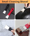 Uoking 8 Pcs Cleaning Tool Set - 3Pcs Crevice Cleaning Brush, Groove Gap Cleaning Brush, 3Pcs Stainless Steel Brass Nylon Brush with 2Pcs Oven Cleaning Tool Non-Scratch for Home Kitchen Cleaning