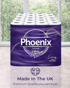Phoenix Toilet Rolls – 60 Pack | 3 Ply Lavender Scented Toilet Paper | Bulk Buy, Soft, Quilted, Sustainably Sourced, Eco- Friendly Luxury Bathroom Tissue