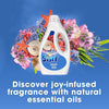 Surf Deep Sea Laundry Washing Liquid 300 washes with a joy-infused fragrance with natural essential oils lasting up to 12 hours in wear Detergent for brilliantly clean results (5x 1.62 L)