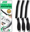 JOHN ELIA Crevice Cleaning Brush UK 3 Pcs Multifunctional Bathroom Cleaning Brushes For Small Spaces With Long Magic Brush Cleaner Grout Cleaner Brush - Groove Gaps Cleaning Brush - Cleaning Tool