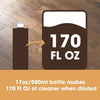 Wood Floor Cleaner - Dilutes to Make 5 Litres - Super Concentrated & Quick Drying - Infused With Orange Aroma - For All Types of Wooden Floors - 500ml